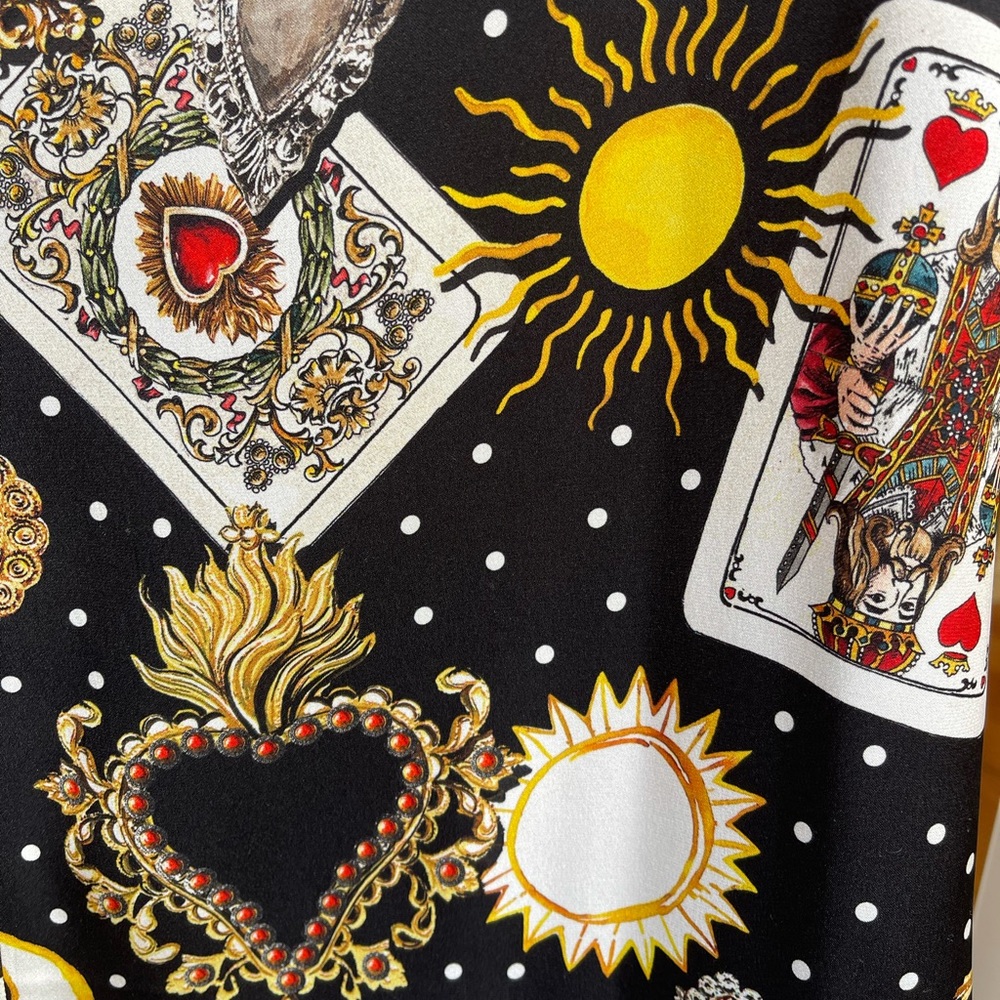 NWT 100% AUTHENTIC $2,025 Dolce & Gabbana Silk Shift Dress. Size US 8 , EU 44 - Picture 14 of 15